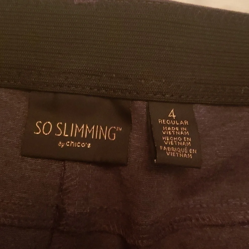 Chico's So Slimming grey pant - Picture 2 of 7